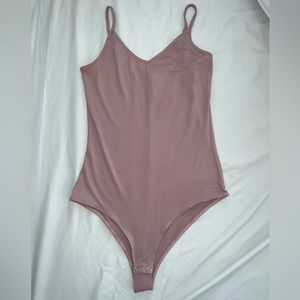 Charlotte Russe Pink V Cut One piece Size Small